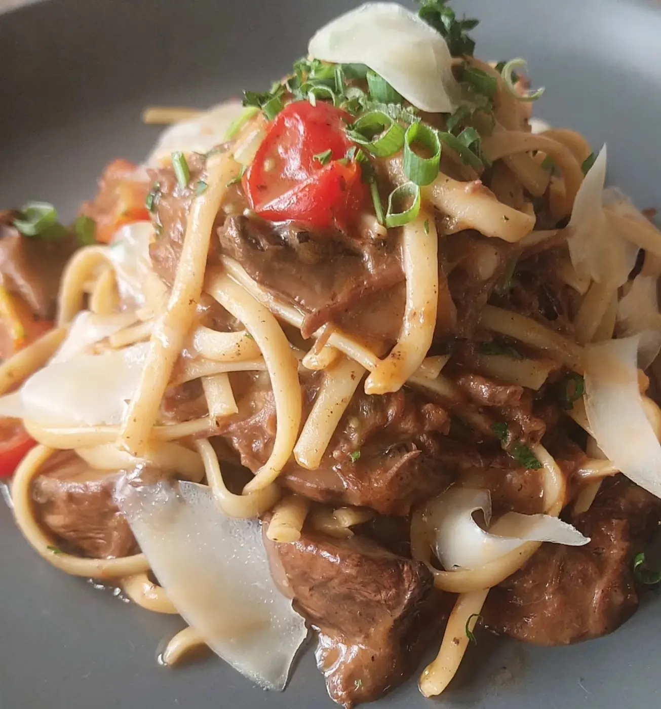 Pasta with beef